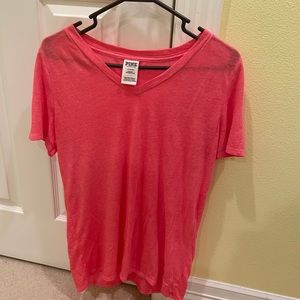 VS Pink V-Neck T Shirt